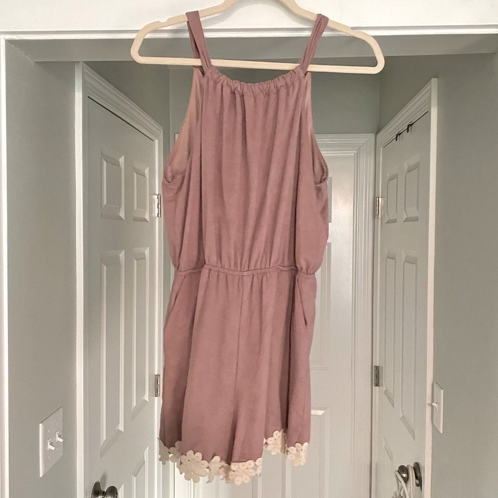 Altar’d State lavender suede romper